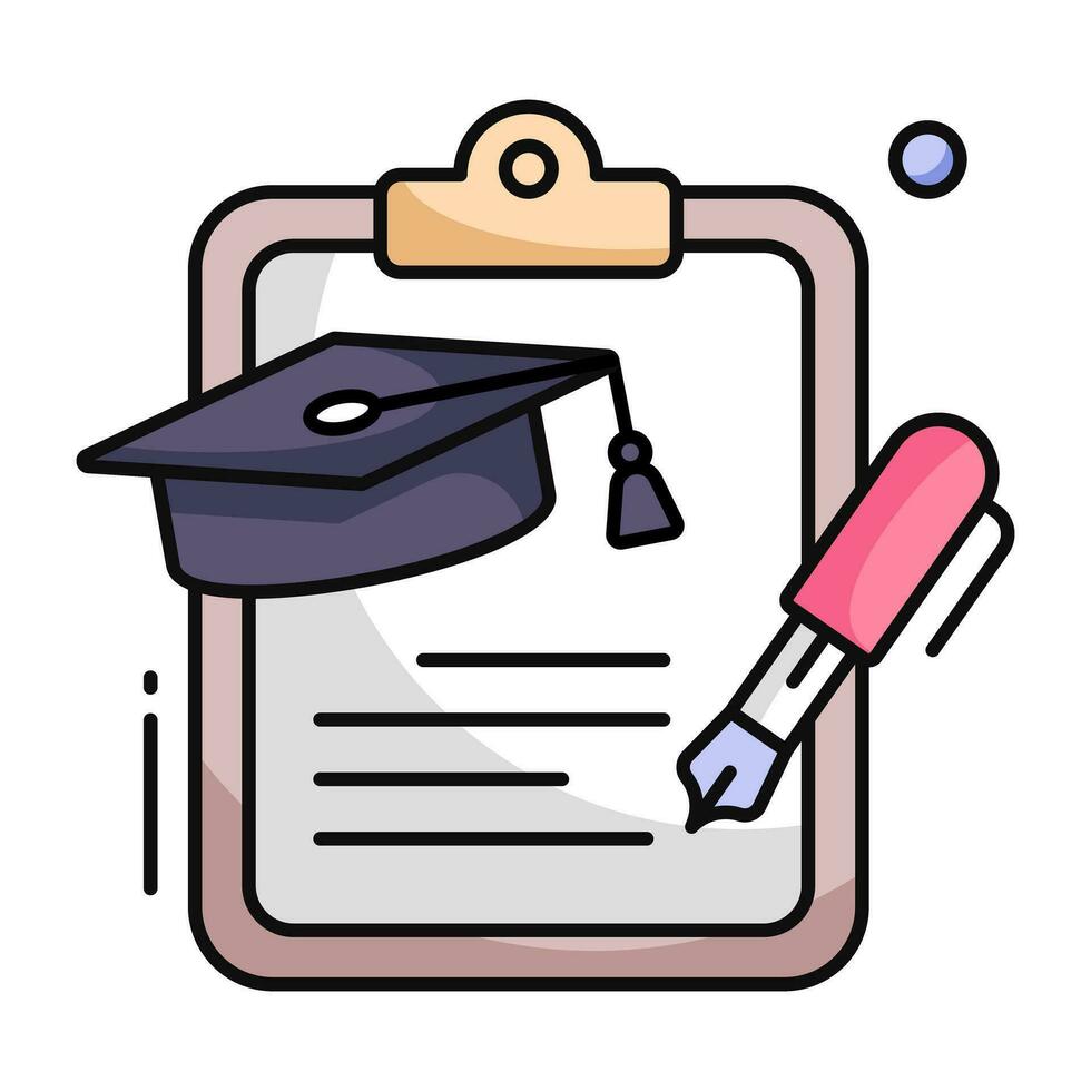 Modern design icon of graduate vector