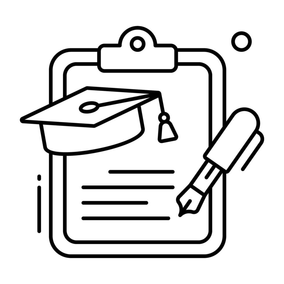 Modern design icon of graduate vector