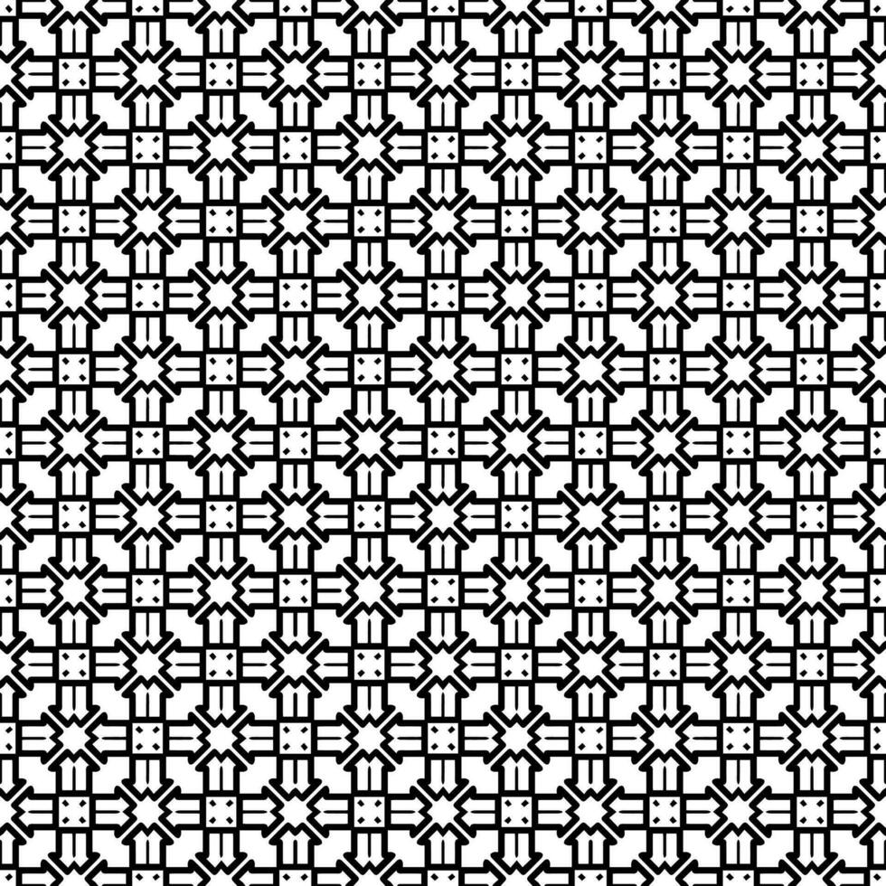 patrón abstracto sin costuras en blanco y negro. fondo y telón de fondo. diseño ornamental en escala de grises. vector