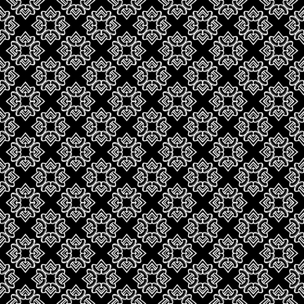 patrón abstracto sin costuras en blanco y negro. fondo y telón de fondo. diseño ornamental en escala de grises. vector