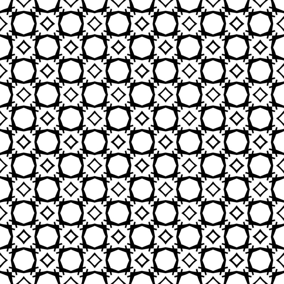 patrón abstracto sin costuras en blanco y negro. fondo y telón de fondo. diseño ornamental en escala de grises. vector