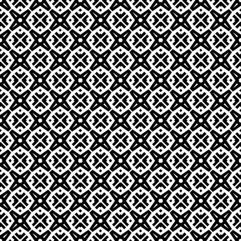 patrón abstracto sin costuras en blanco y negro. fondo y telón de fondo. diseño ornamental en escala de grises. vector