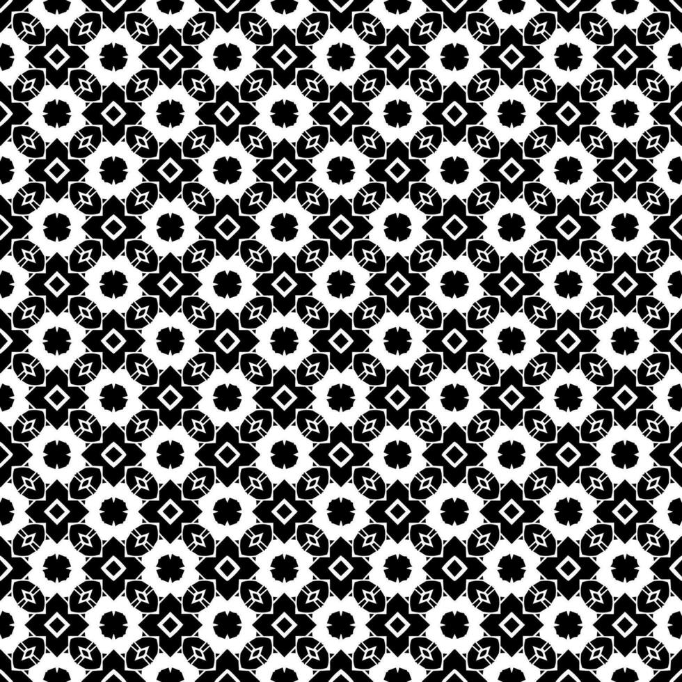 Black and white seamless abstract pattern. Background and backdrop. Grayscale ornamental design. vector