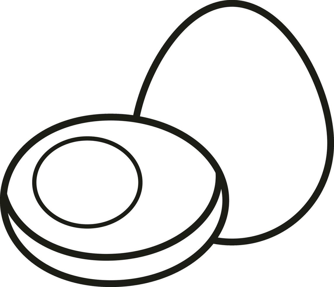 Illustration black and white egg 33319452 Vector Art at Vecteezy