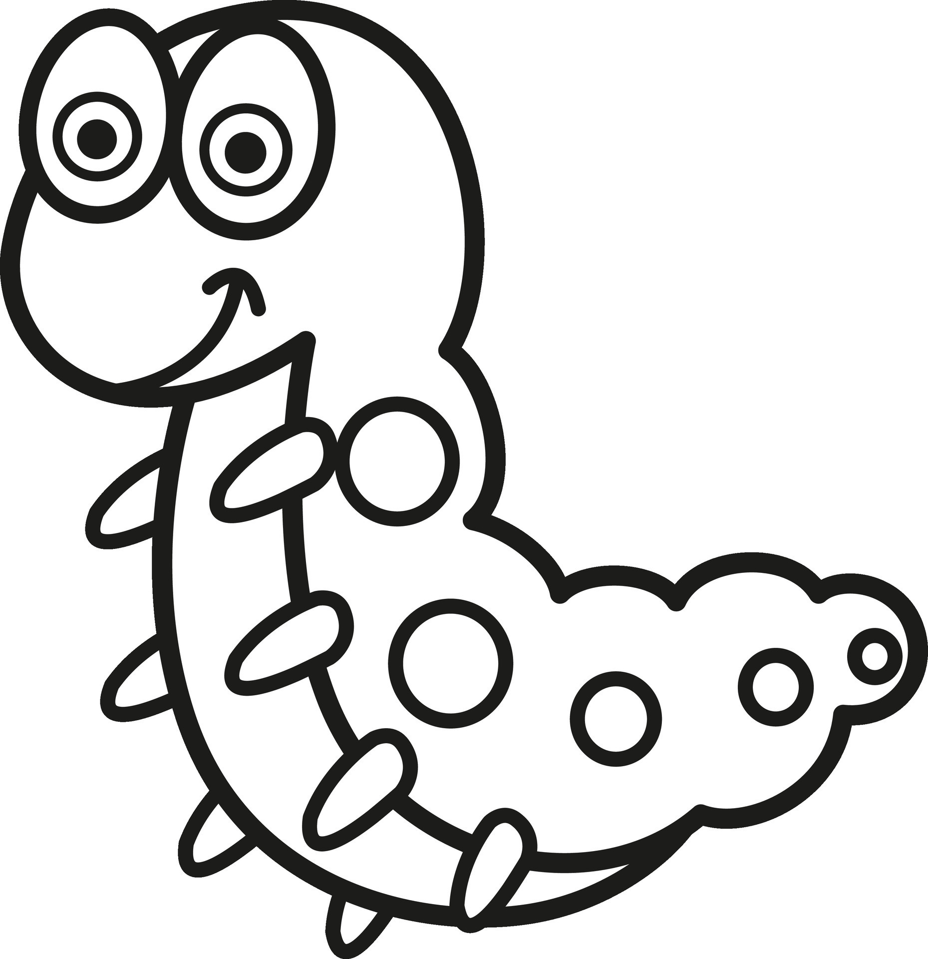 illustration black and white worm 33319514 Vector Art at Vecteezy