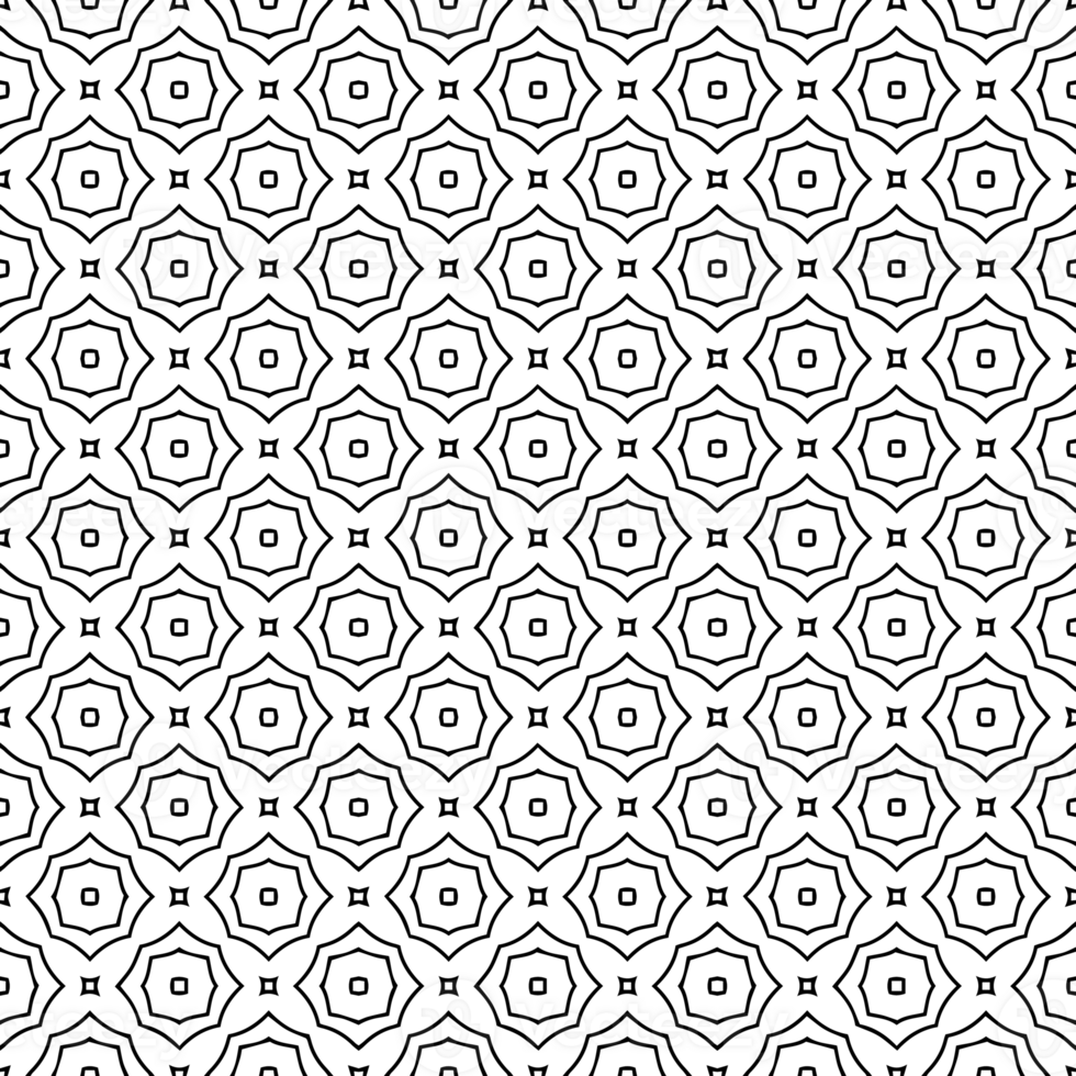 Black seamless abstract pattern. Overlay for background and backdrop. Ornamental design. PNG graphic illustration with transparent background.