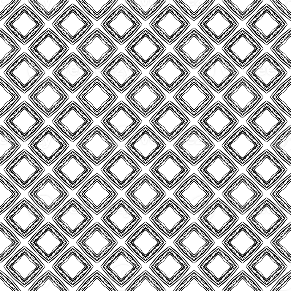 Black seamless abstract pattern. Overlay for background and backdrop. Ornamental design. PNG graphic illustration with transparent background.