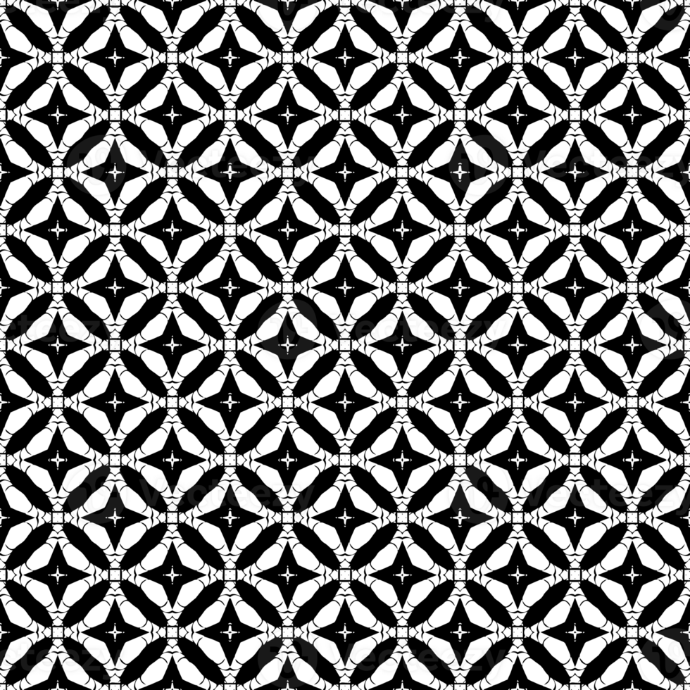 Black seamless abstract pattern. Overlay for background and backdrop. Ornamental design. PNG graphic illustration with transparent background.