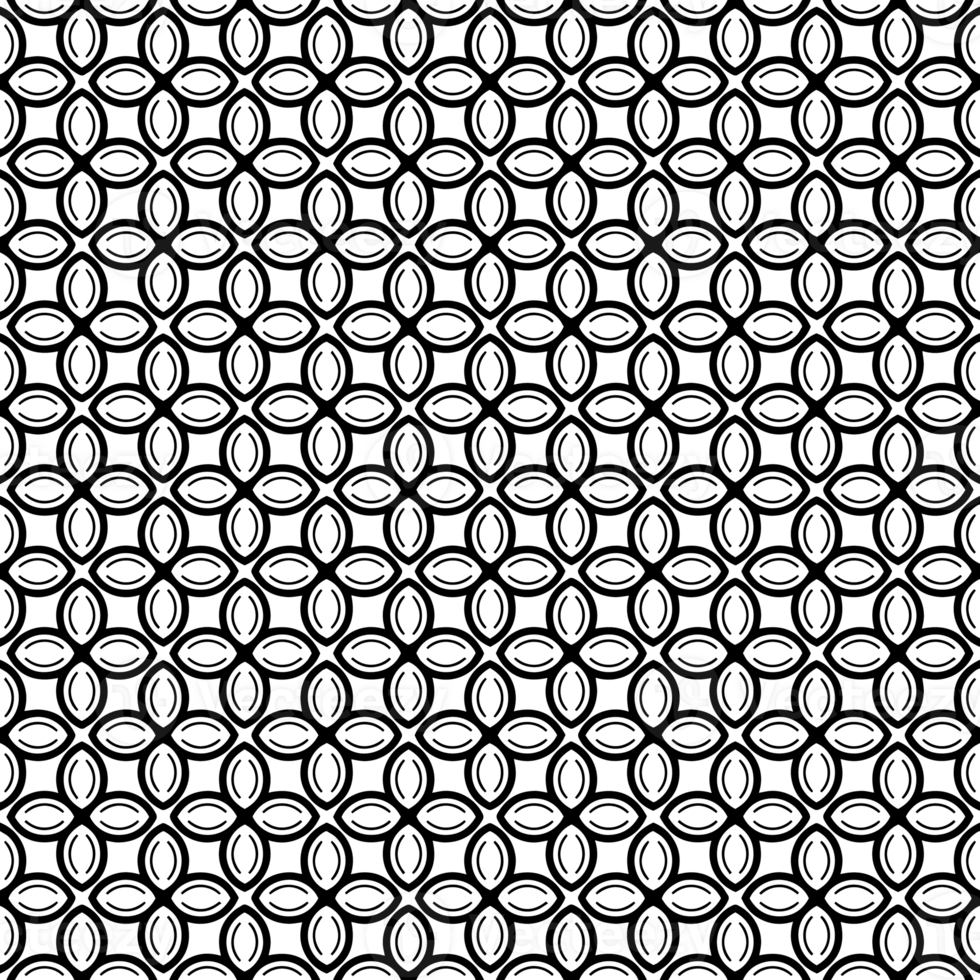 Black seamless abstract pattern. Overlay for background and backdrop. Ornamental design. PNG graphic illustration with transparent background.