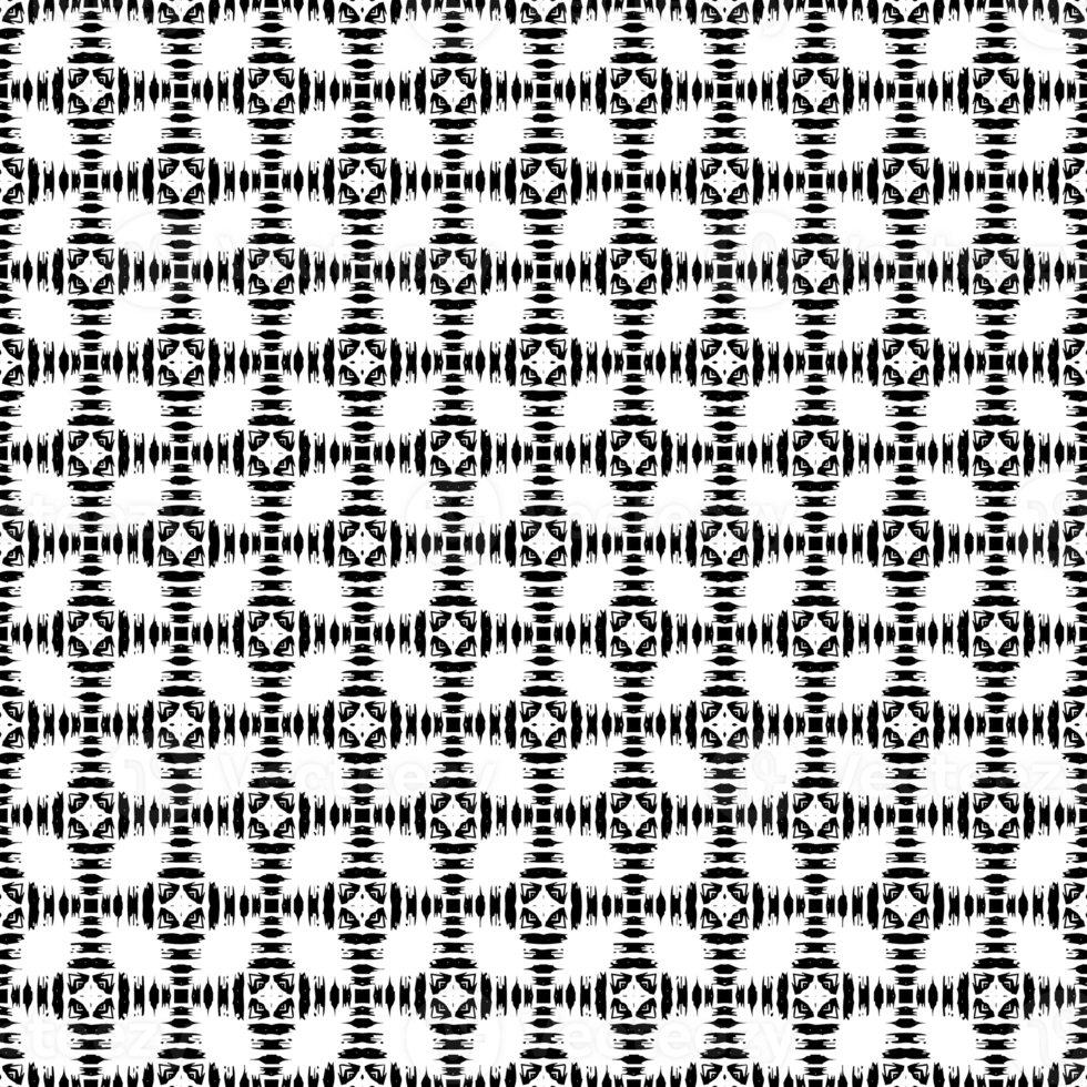 Black seamless abstract pattern. Overlay for background and backdrop. Ornamental design. PNG graphic illustration with transparent background.