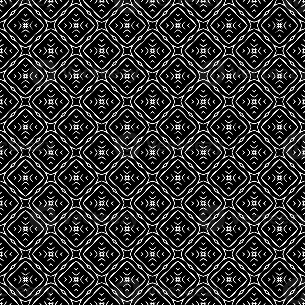 Black seamless abstract pattern. Overlay for background and backdrop. Ornamental design. PNG graphic illustration with transparent background.
