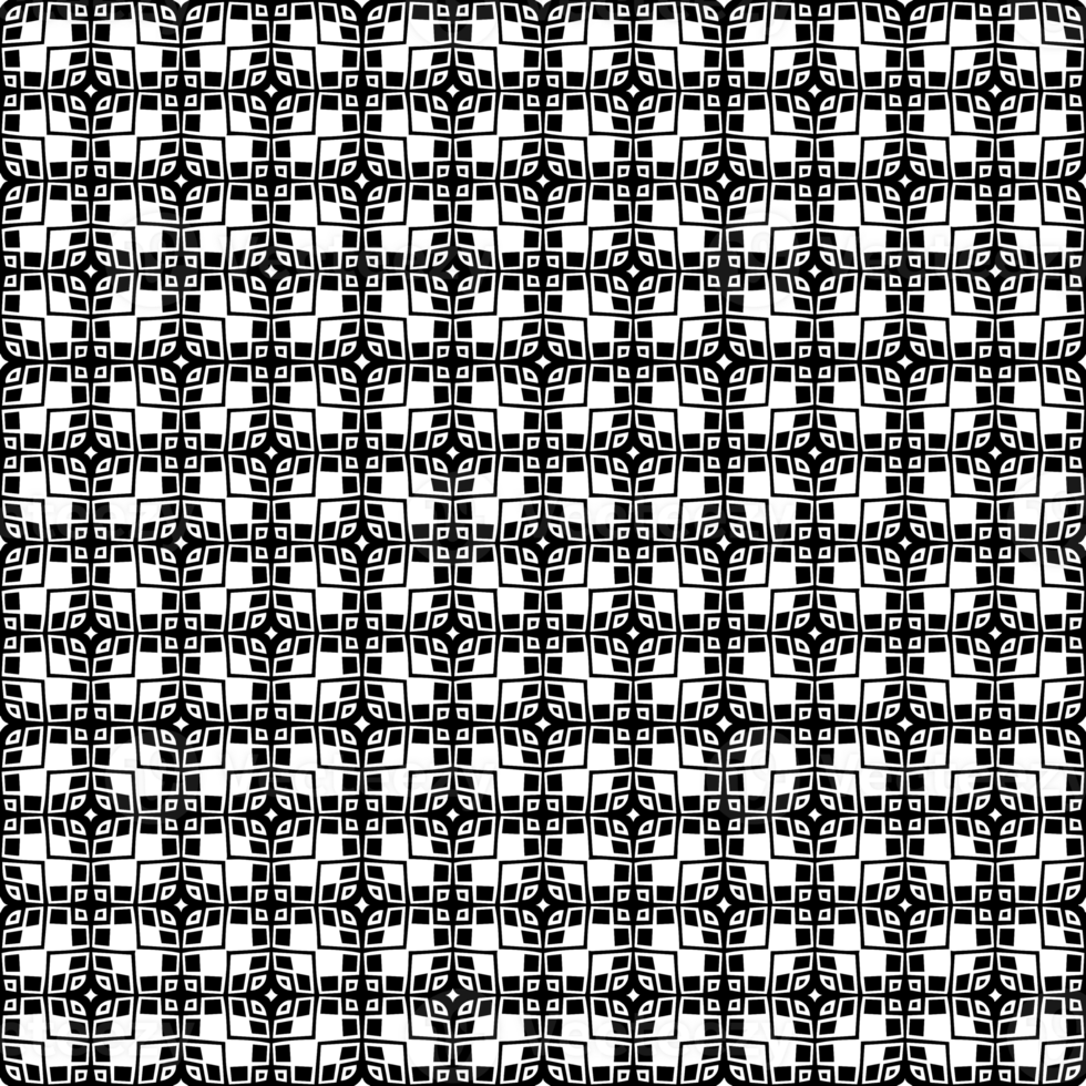 Black seamless abstract pattern. Overlay for background and backdrop. Ornamental design. PNG graphic illustration with transparent background.