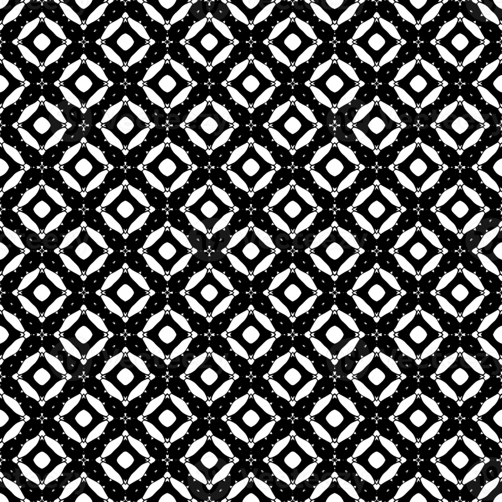 Black seamless abstract pattern. Overlay for background and backdrop. Ornamental design. PNG graphic illustration with transparent background.