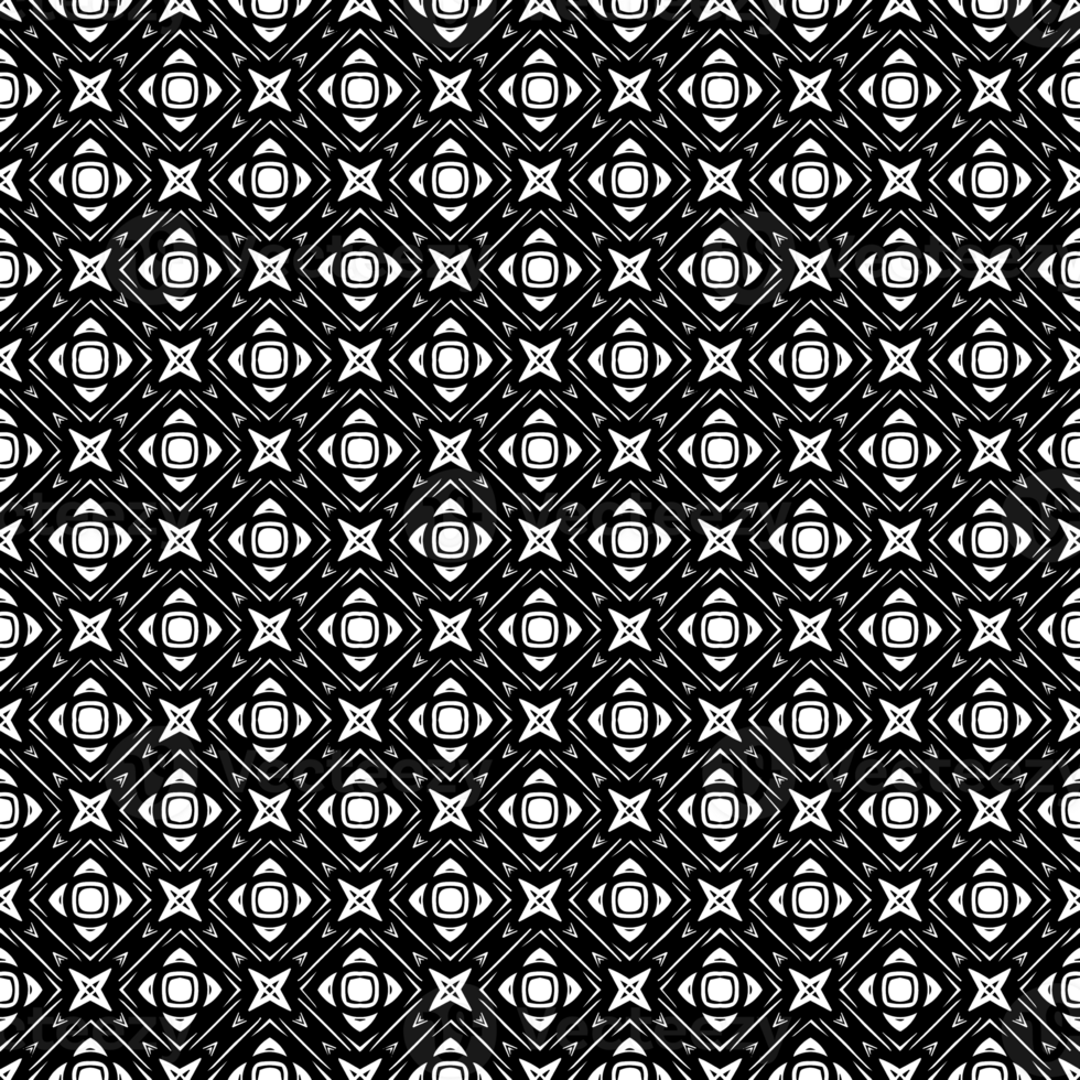 Black seamless abstract pattern. Overlay for background and backdrop. Ornamental design. PNG graphic illustration with transparent background.