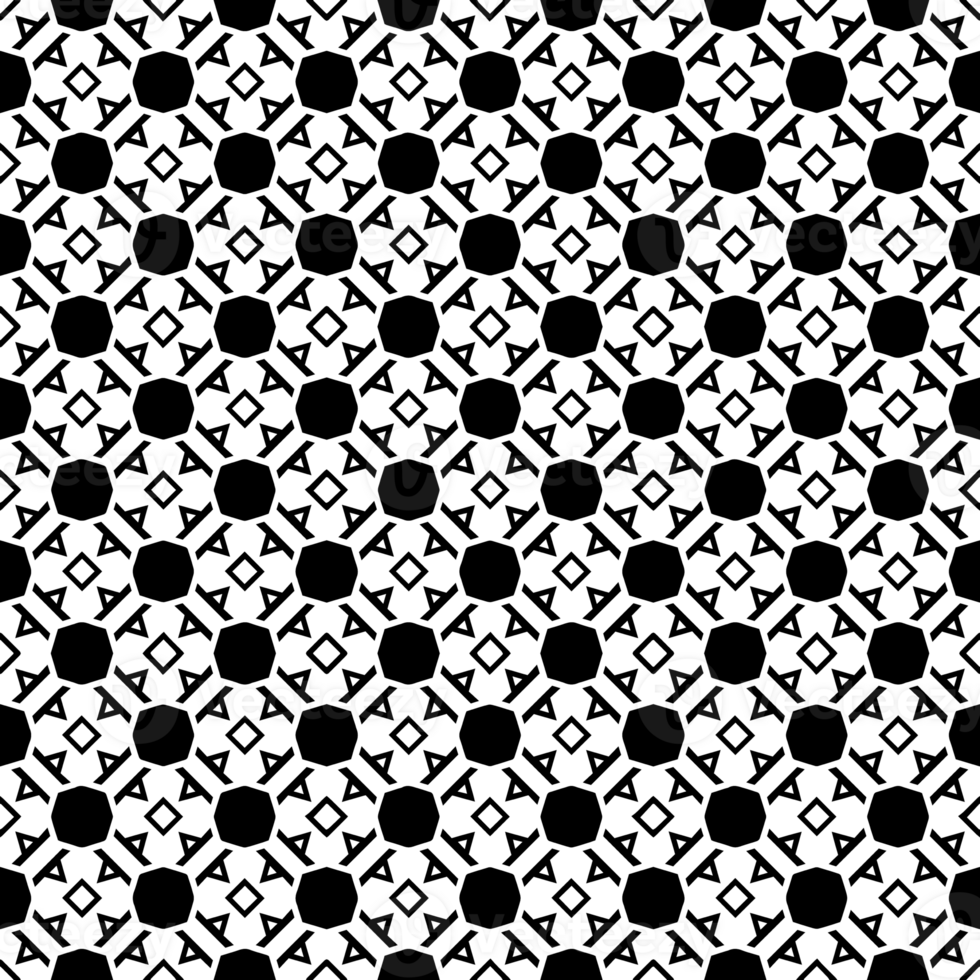 Black seamless abstract pattern. Overlay for background and backdrop. Ornamental design. PNG graphic illustration with transparent background.