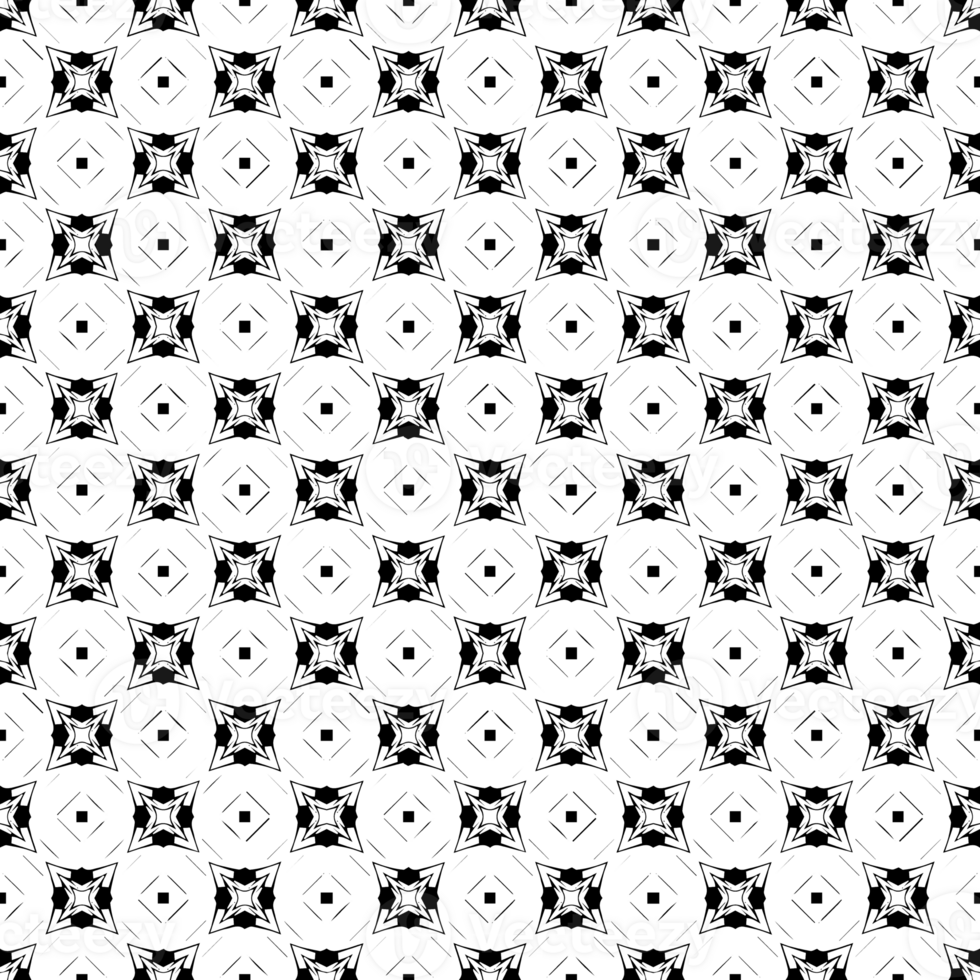 Black seamless abstract pattern. Overlay for background and backdrop. Ornamental design. PNG graphic illustration with transparent background.