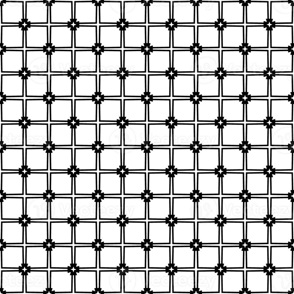 Black seamless abstract pattern. Overlay for background and backdrop. Ornamental design. PNG graphic illustration with transparent background.