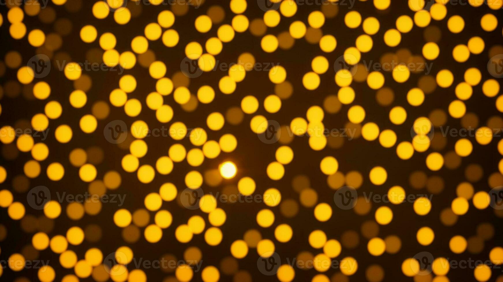 Luxury hexagonal abstract black metal background with golden light lines. AI Generated photo