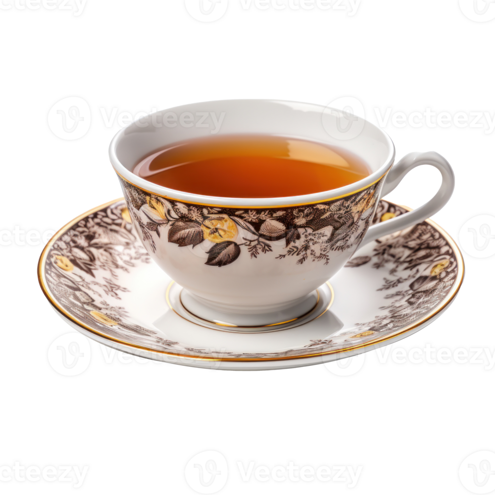 a cup of hot tea isolated png