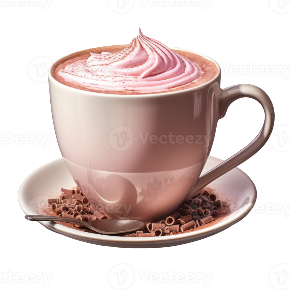 a cup of hot cocoa, isolated png