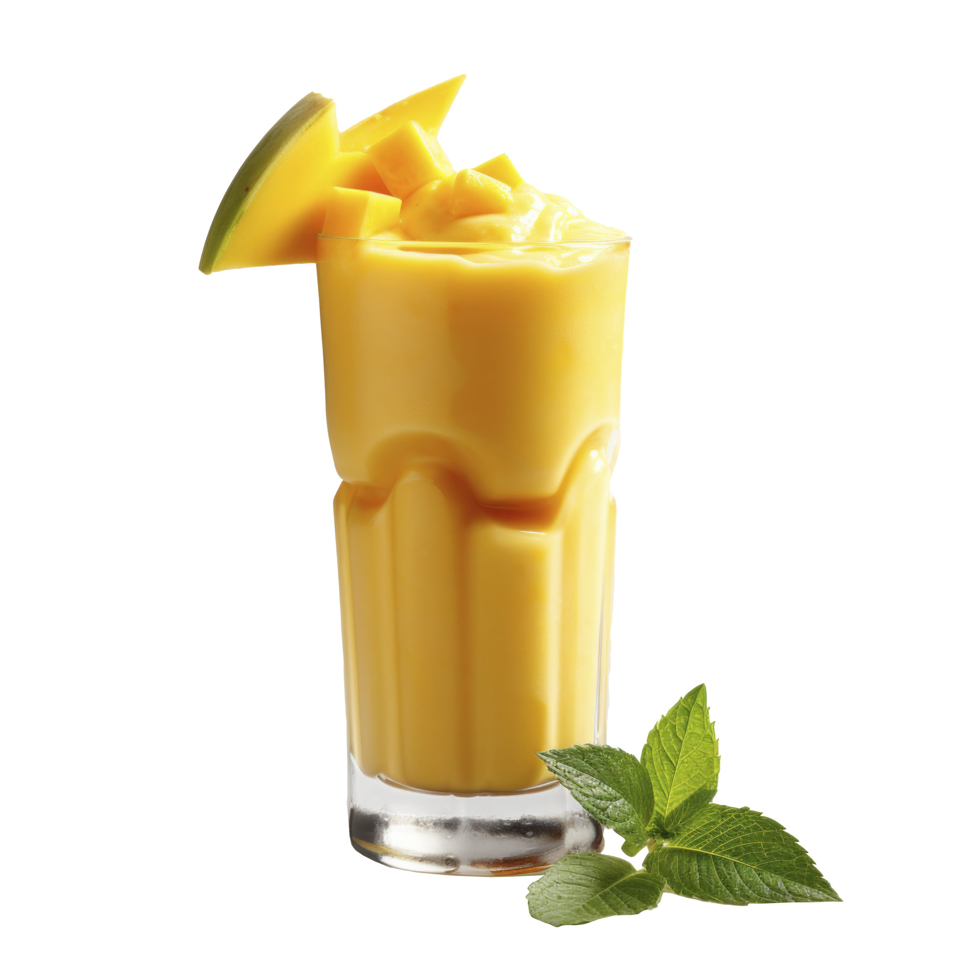mango smoothie in a glass, isolated 33321505 PNG