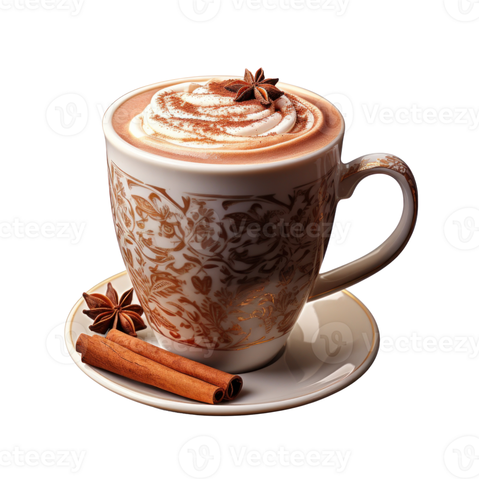 a cup of hot cocoa, isolated png