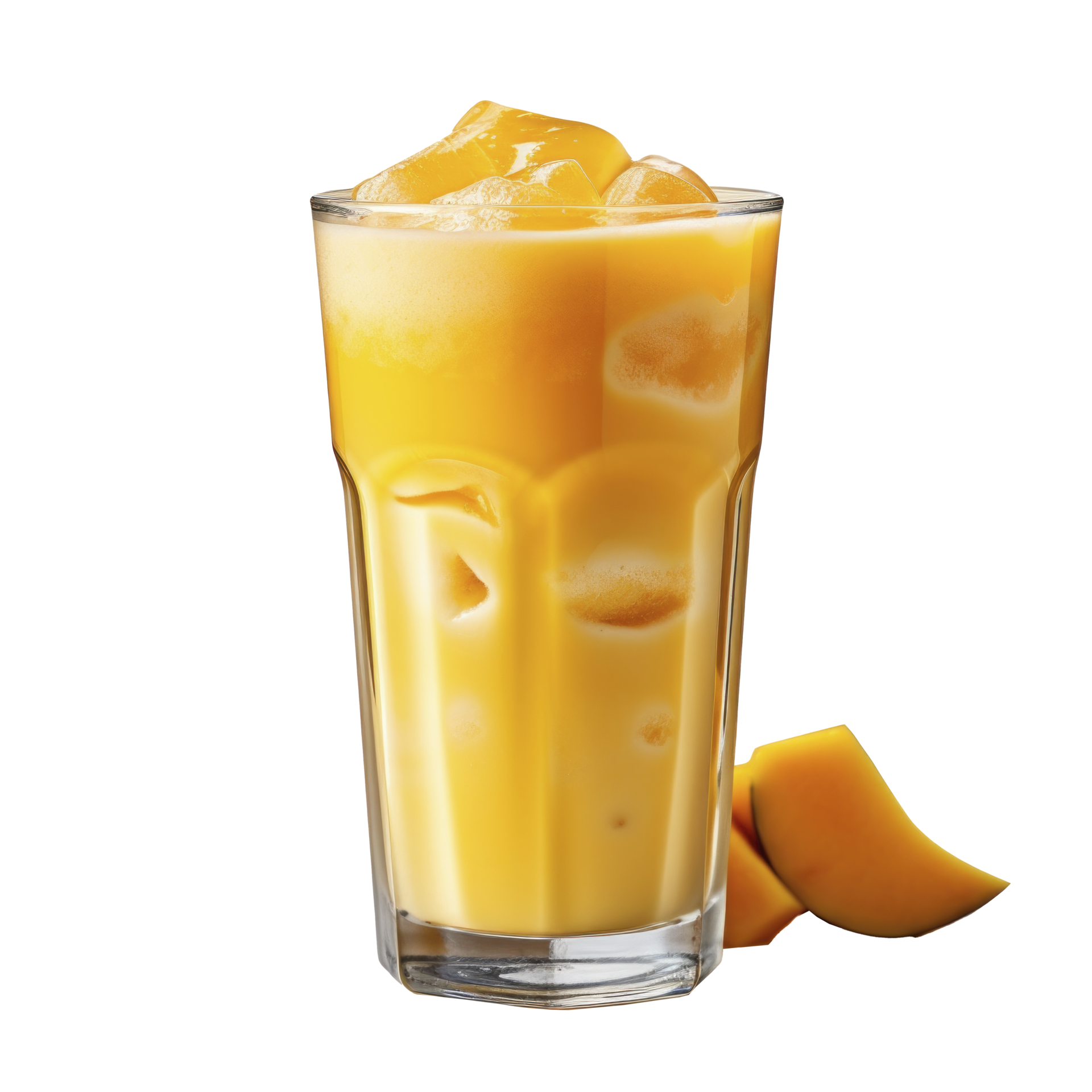 mango smoothie in a glass, isolated 33321507 PNG