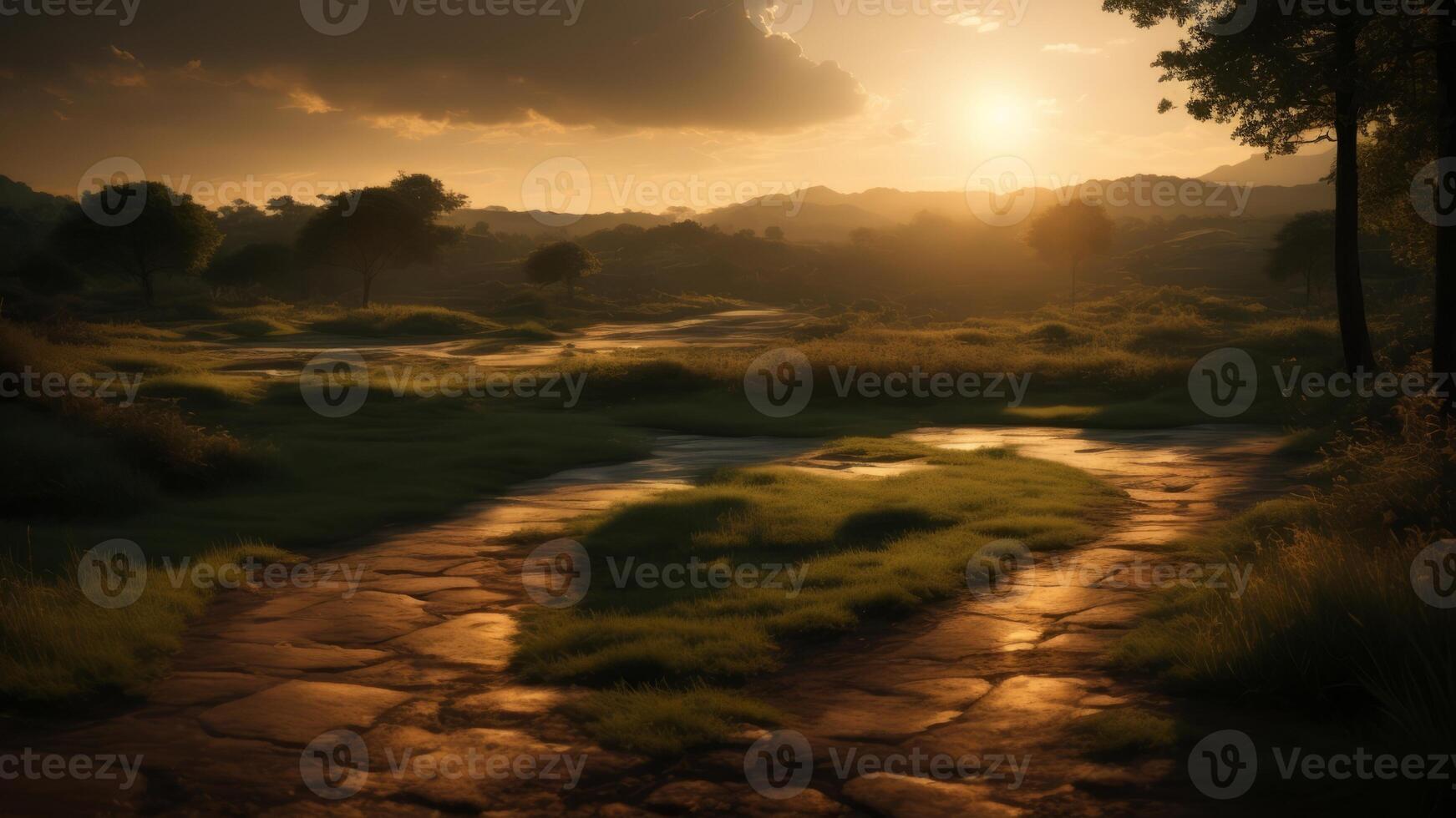 Ecology concept oval shape green earth earth, World environment. photo
