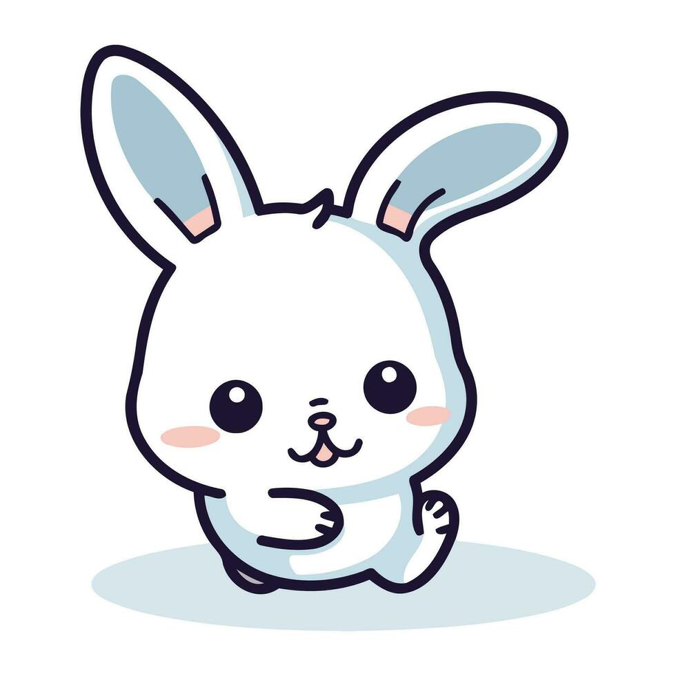 cute rabbit animal cartoon vector illustration design graphic doddle style