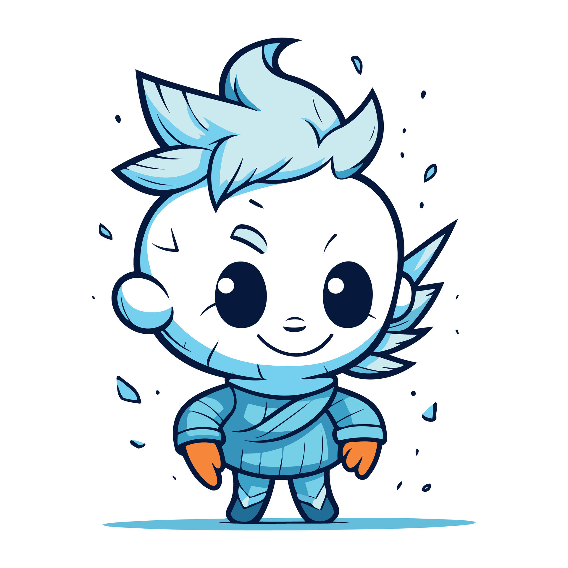 Cute Little Boy In Blue Costume Cartoon Character Vector Illustration 33322890 Vector Art At Cute Little Boy In Blue Costume Cartoon Character Vector Illustration 33322890 Vector Art At