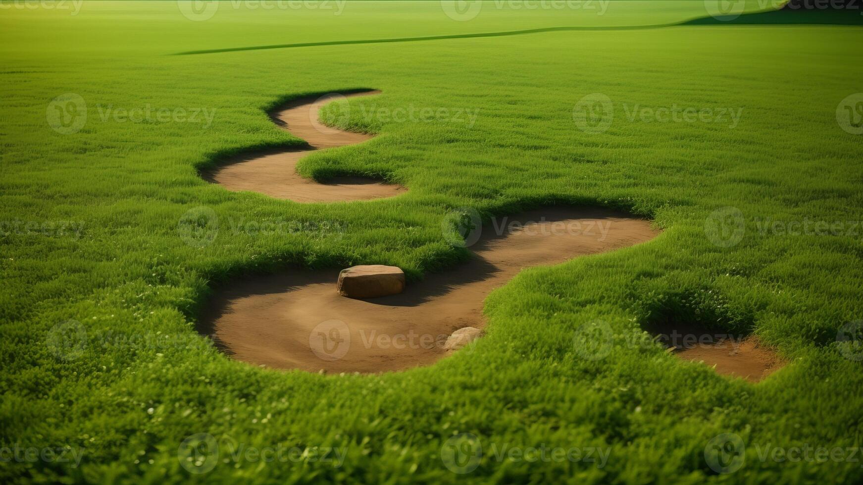 Ecology concept oval shape green earth earth, World environment. photo