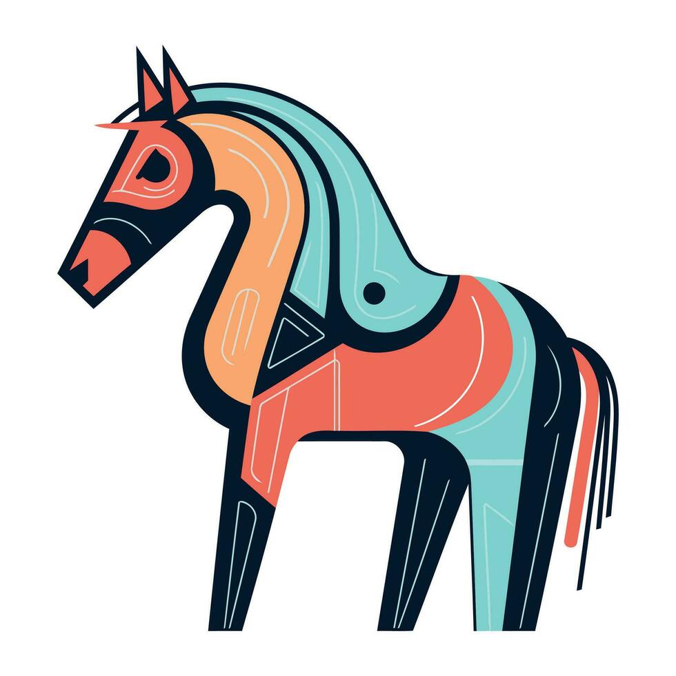 Horse icon. Cartoon illustration of horse vector icon for web design