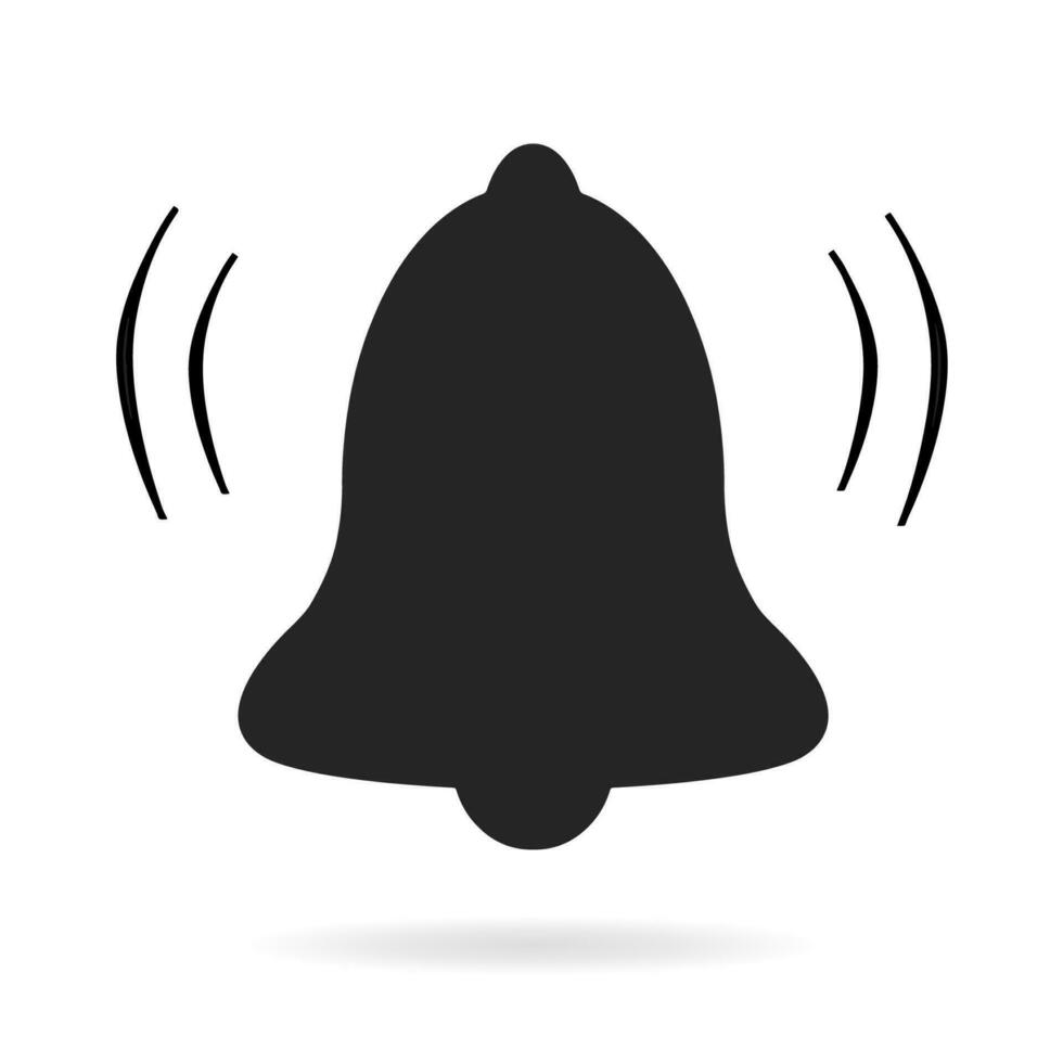 Bell outline icon vector, Alarm, handbell line isolated sign. vector