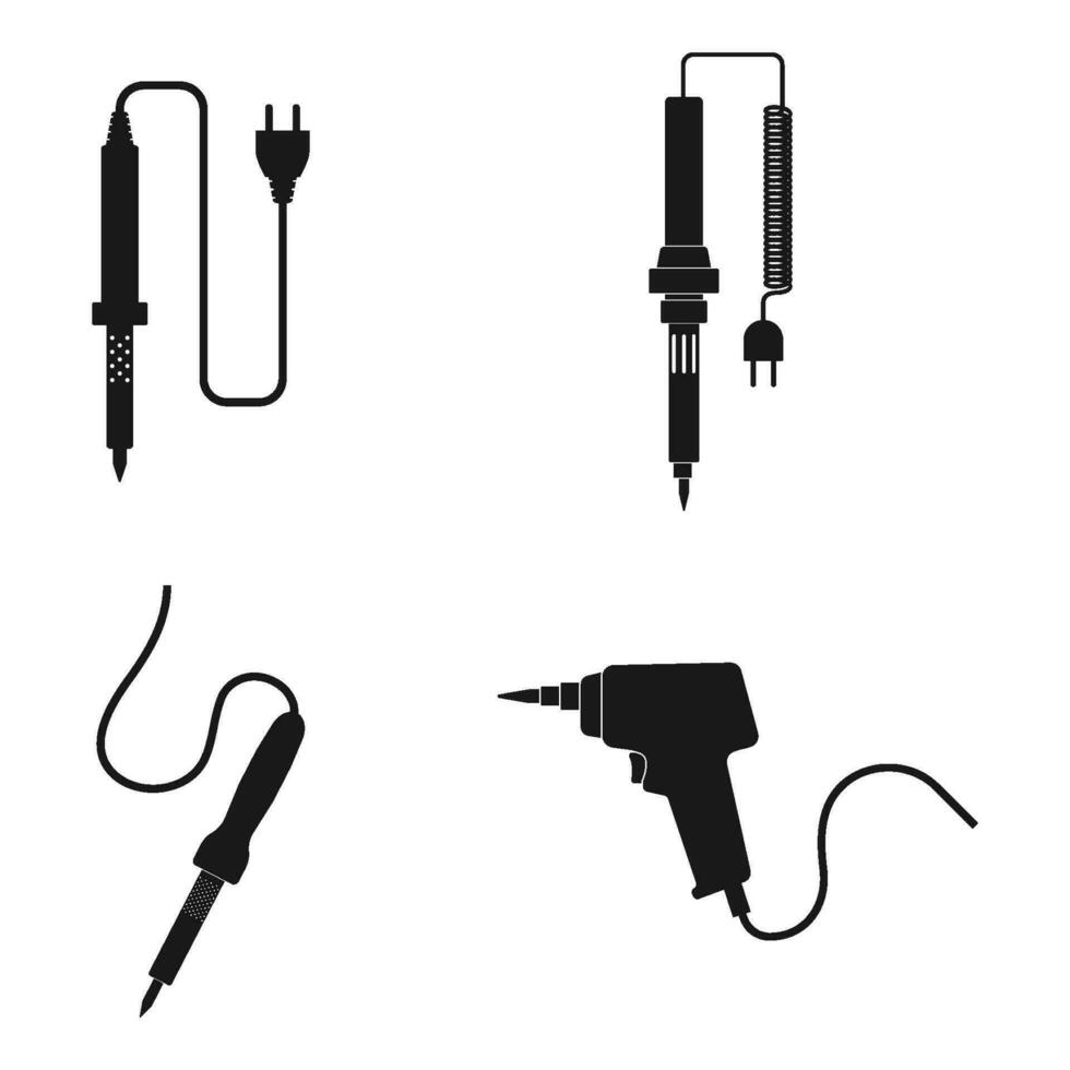 solder iron icon vector