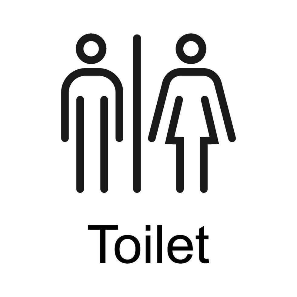 toilet direction icon vector