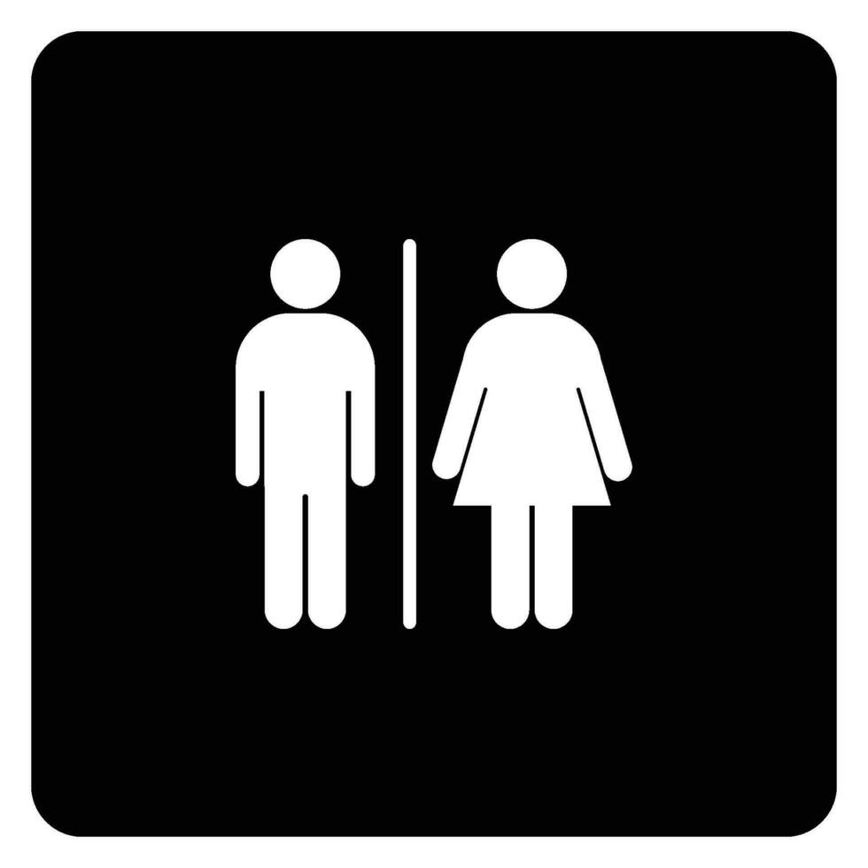 toilet direction icon vector