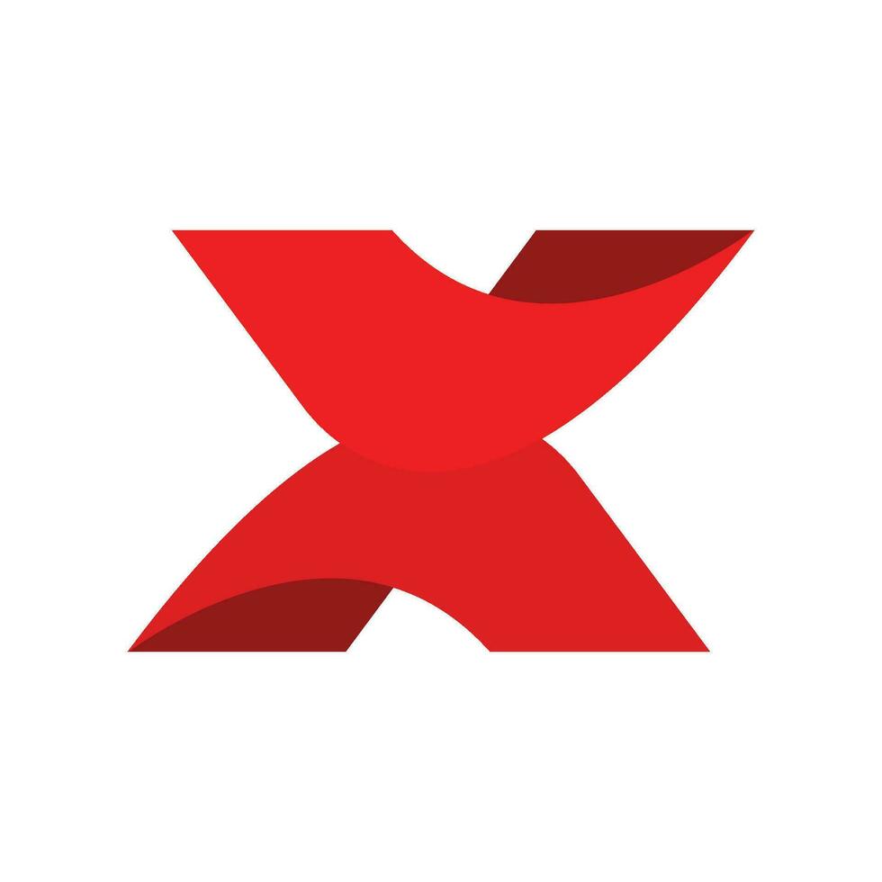letter x logo icon vector