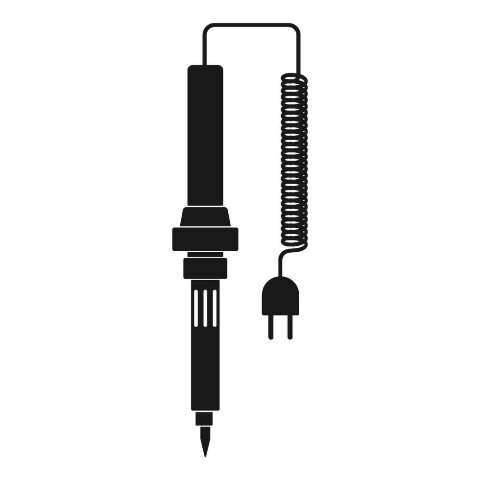solder iron icon vector