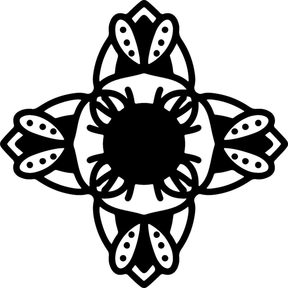 abstract floral ornament vector
