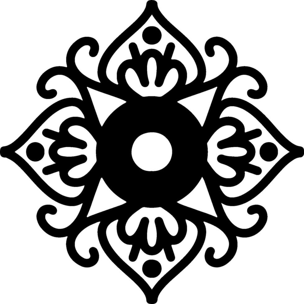 abstract floral ornament vector