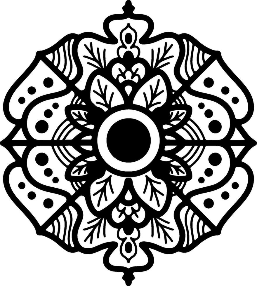 abstract floral ornament vector