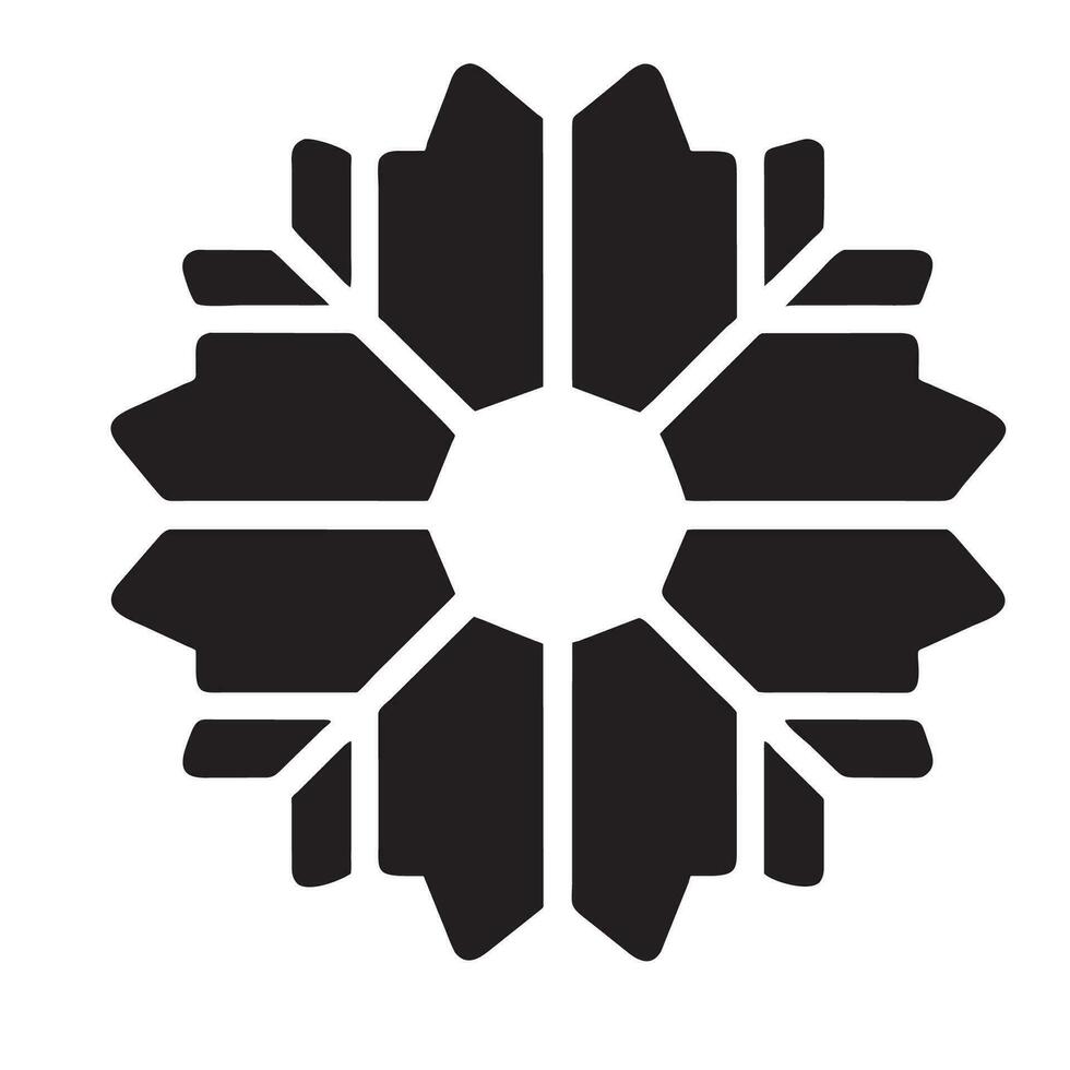 Vector snowflake icon. Pictogram.