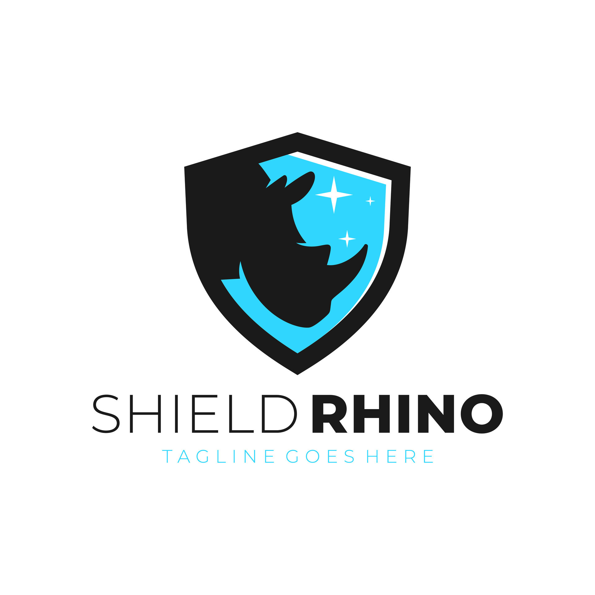 rhino shield illustration logo 33324517 Vector Art at Vecteezy