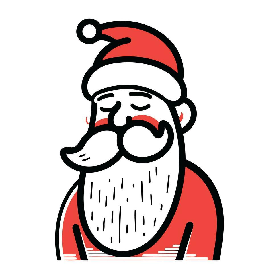 Santa Claus vector illustration. Santa Claus icon. Santa Claus vector illustration