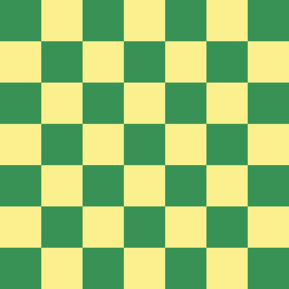 verde y amarillo cuadrado patrón, duotono vector