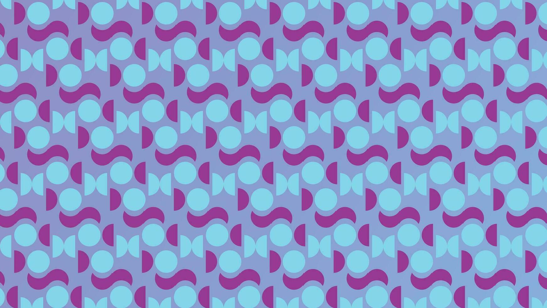 Seamless duotone pattern, various shapes vector
