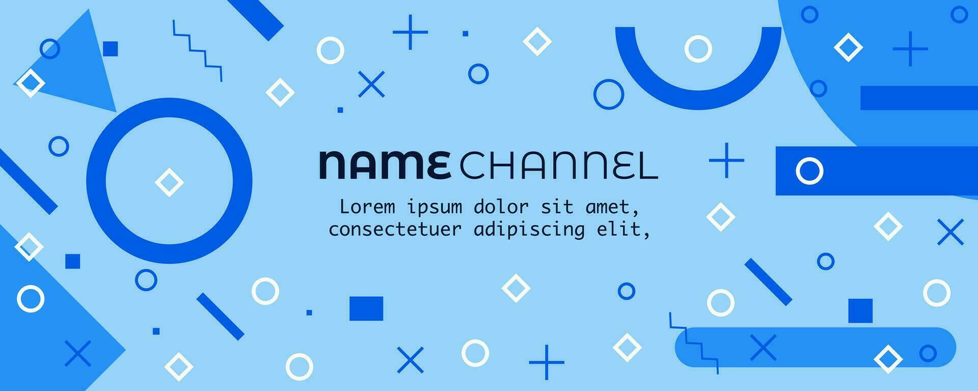 social media banner, memphis design vector