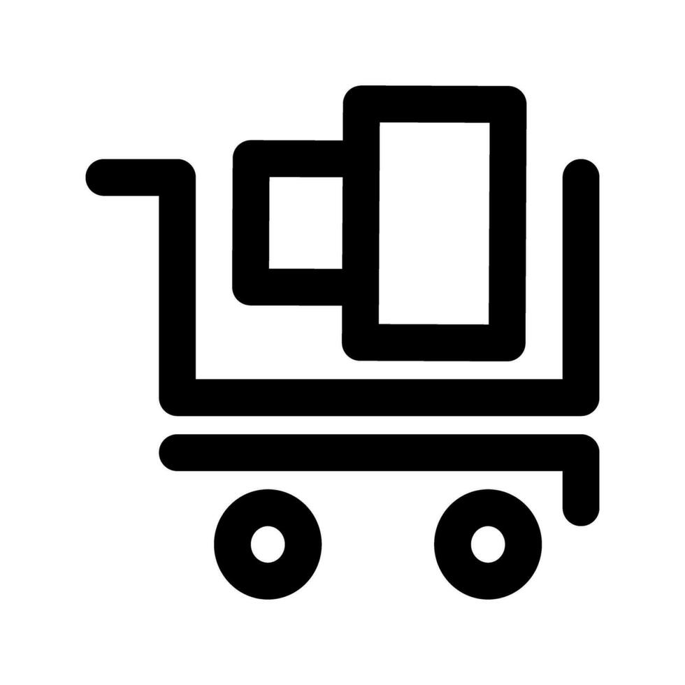 shopping cart vector icon. filled flat sign for mobile concept and web design.