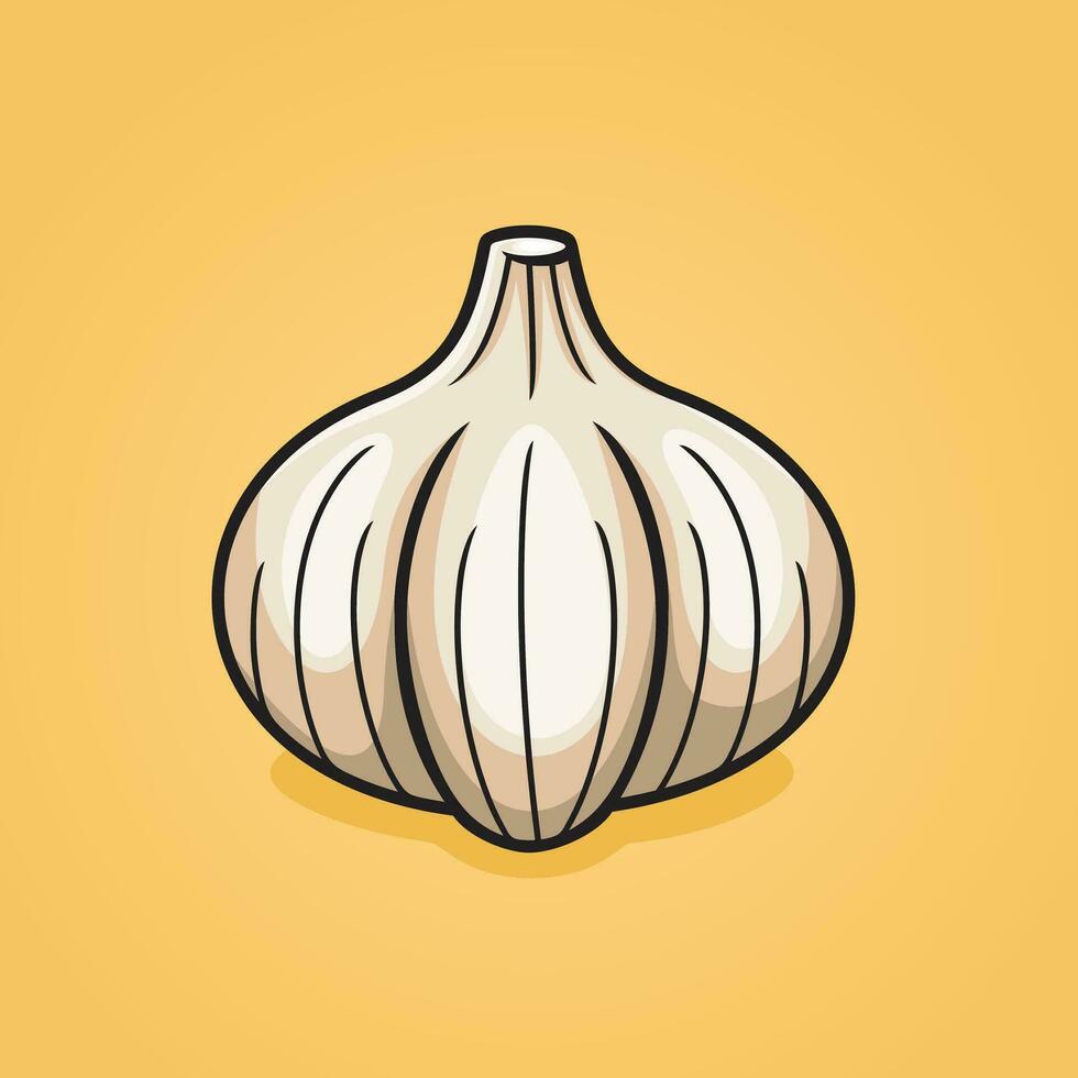 character garlic illustration vector