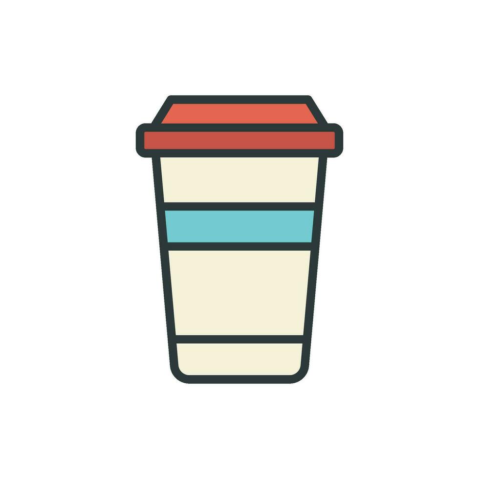 Paper Cup icon vector design templates